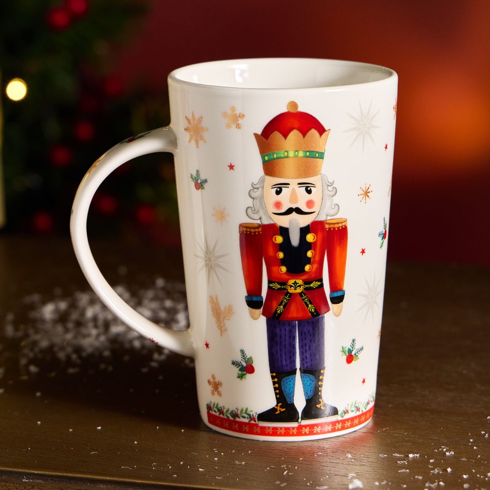 НАБОР ПОДАРОЧНЫЙ LEFARD "ЩЕЛКУНЧИК" (КРУЖКА 385 МЛ В КОМПЛЕКТЕ С ЁЛОЧНОЙ ИГРУШКОЙ)