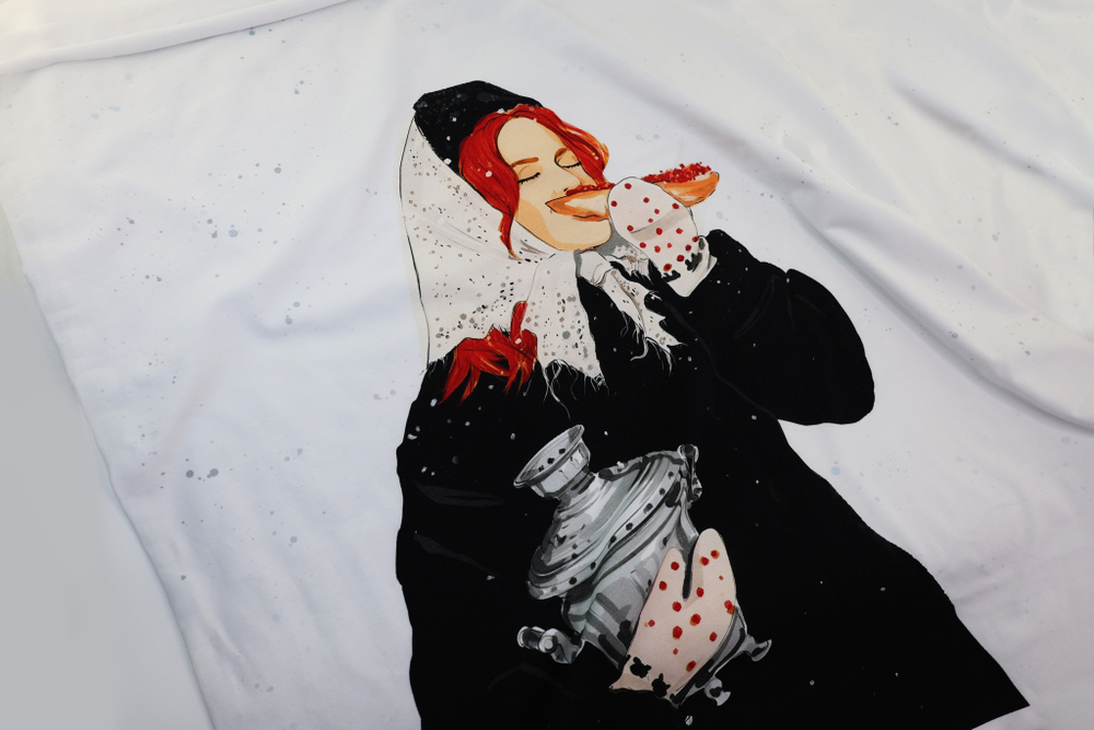 РУССКОЕ ЧАЕПИТИЕ - Кулирка с лайкрой, компакт пенье (ДЖ68 Маша)