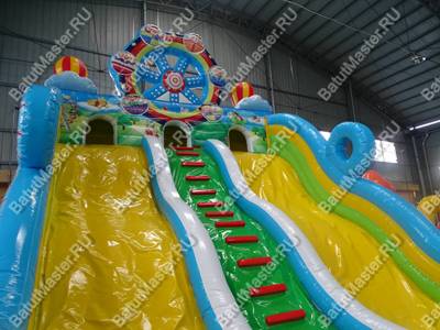 Коммерческий надувной батут "Парк чудес", 18*9*7 м