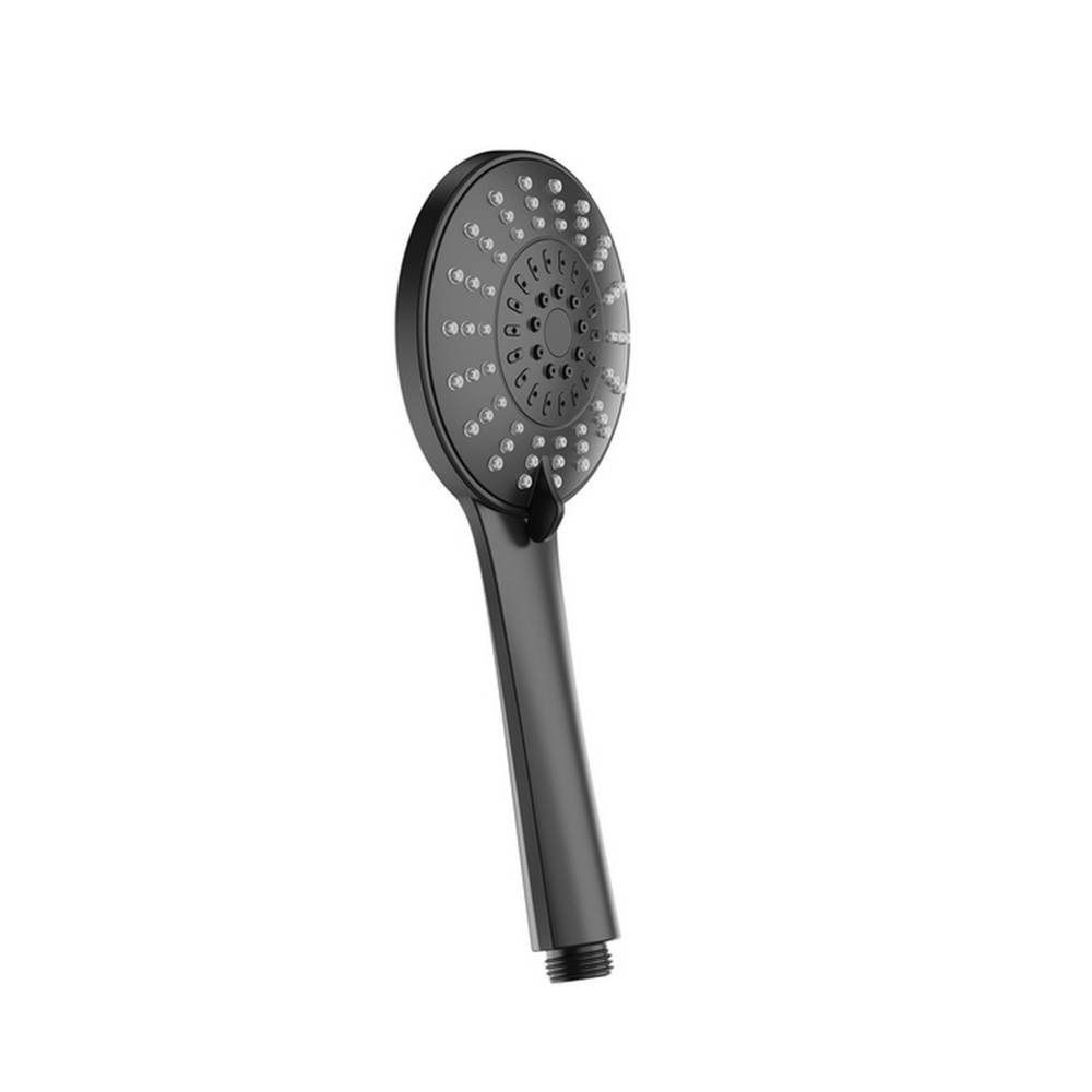 Лейка для душа Milardo ILS5FBRM18 "Ideal Spa" D111мм, 5 режимов, ЧЕРНЫЙ матовый, коробка