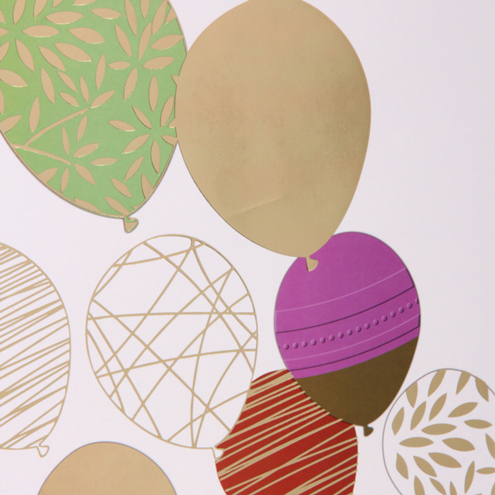 Пакет подарочный «Воздушные шарики» 31*42*12 см, микс