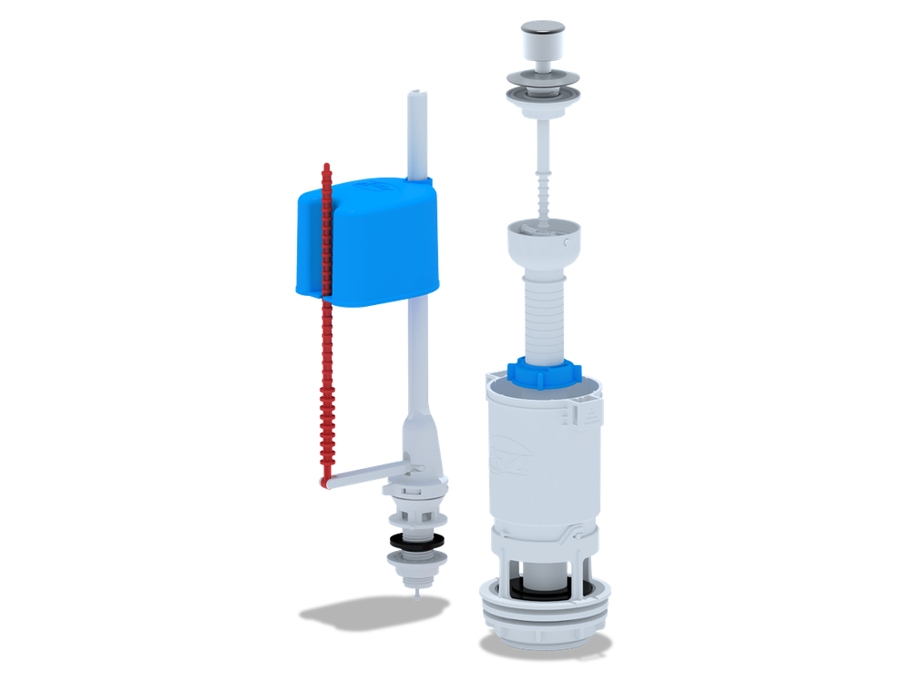 Арматура д/унитаза АНИ нижняя подводка ШТОК(WC4550 M)