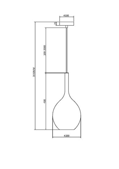 Подвесной светильник Maytoni MOD271PL-01B3