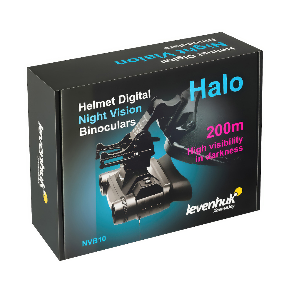 Бинокль цифровой ночного видения Levenhuk Halo NVB10 Helmet - Упаковка