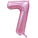 Фольгированные цифры в розовом цвете 102 см