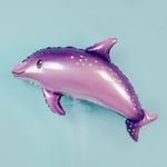 Шар (37''/94 см) Фигура, Дельфин, Фуше, 1 шт.