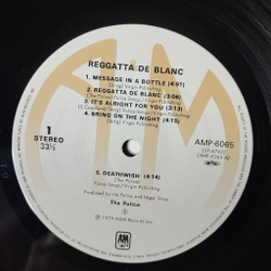 Винтажная виниловая пластинка LP The Police Reggatta De Blanc (Japan 1979) (Obi) Deathwish
