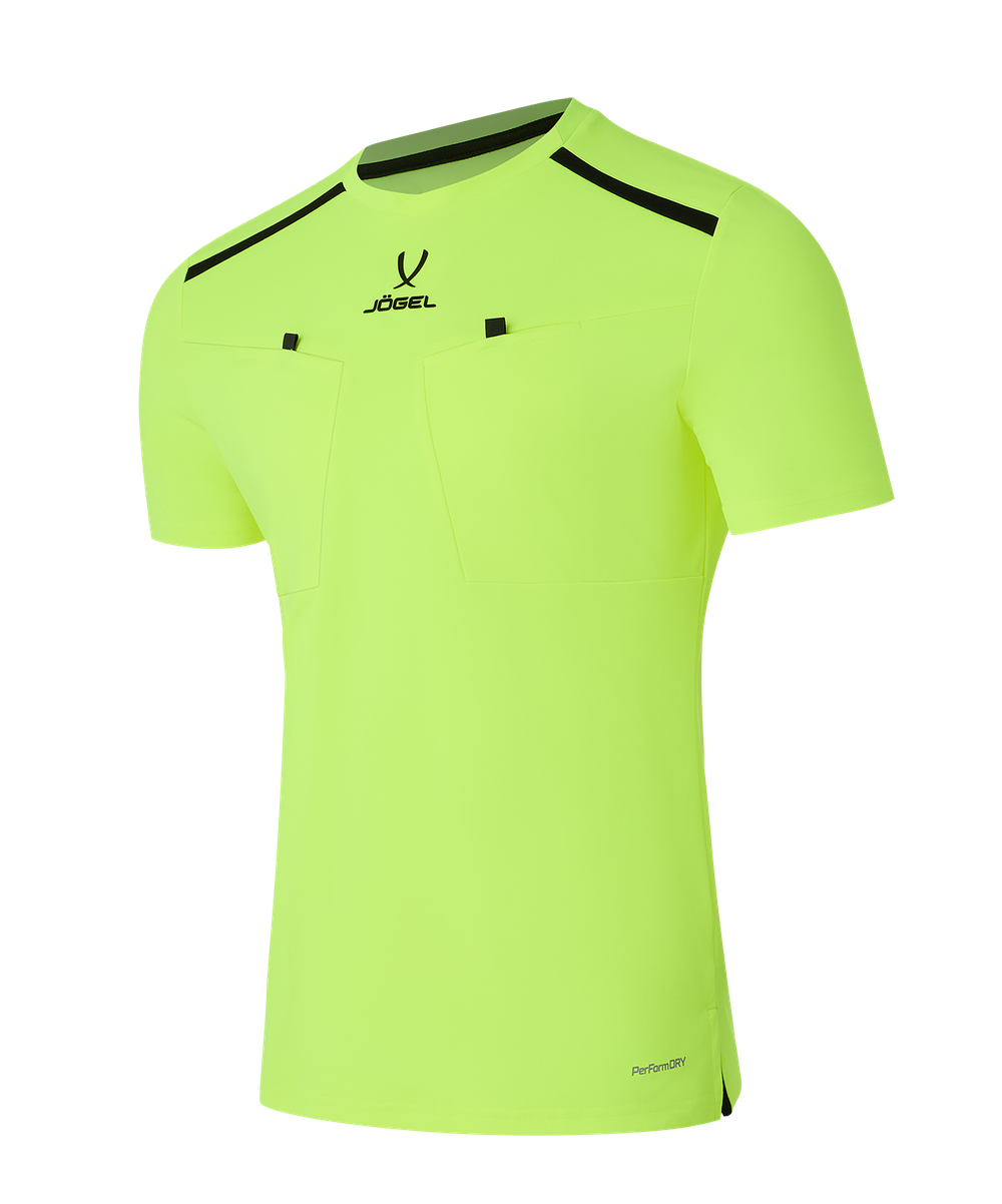 Футболка судейская DIVISION PerFormDRY Referee Tee, желтый неон