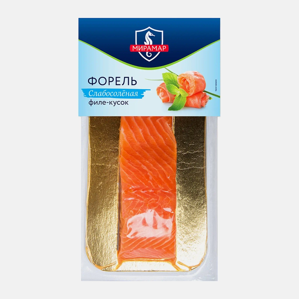 Форель Мирамар филе-куски слабосоленая 200г