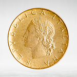 Italy 20 Lire 1975 R "Oak Branch", XF
