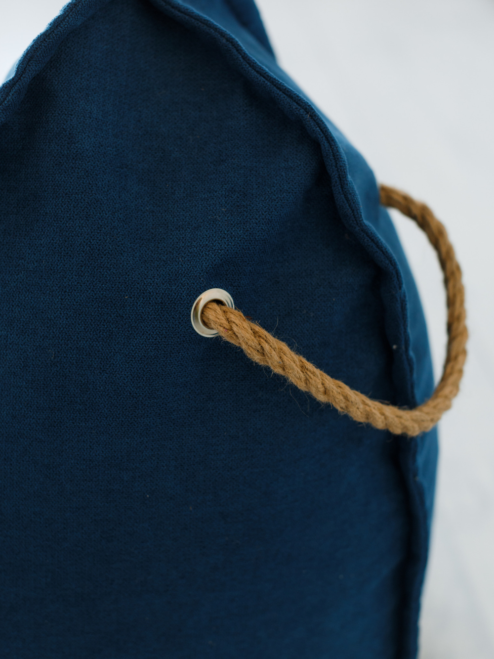 Кресло Манхеттен Синее с Пуфом