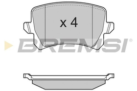 BREMSI - BP3366-BMS - Brake Pad Set, disc brake