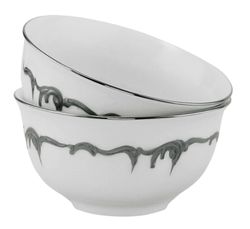 Lenardi 666-404 Набор из 2 салатников 9см ARGENTO в под.уп.(х12)Фарфор