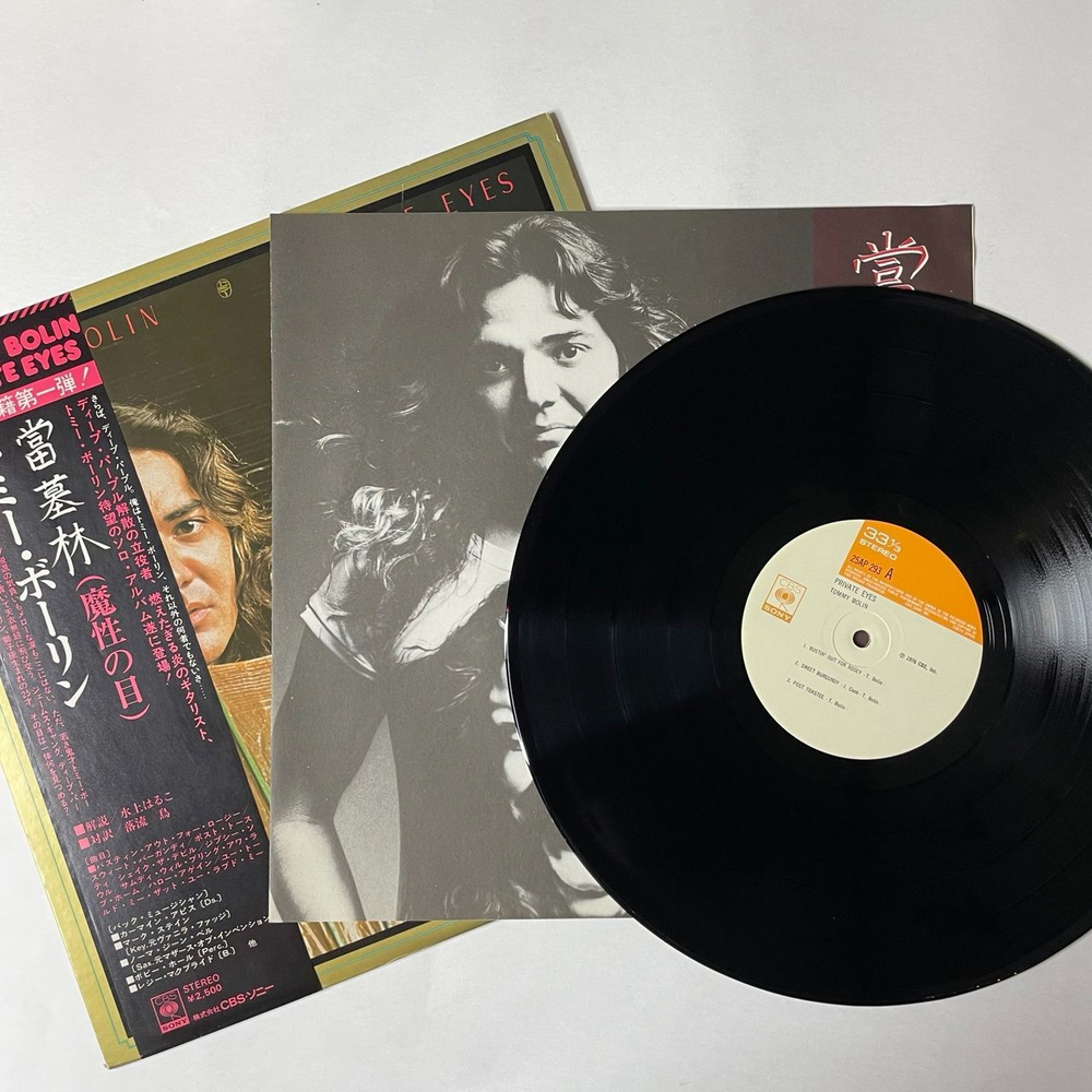 Винтажная виниловая пластинка LP Tommy Bolin Private Eyes (Japan 1976) (Obi)