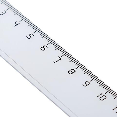 Набор геометрический Стамм , средний (линейка 20 см, треугольник 9 см 45*, треугольник 13 см 30*, транспортир 10 см 180*)