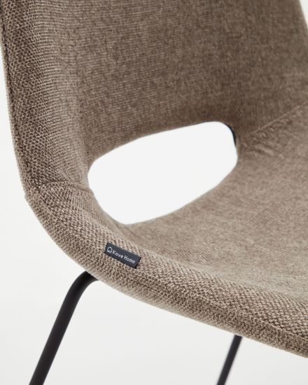 Zahara Стул коричневый с черными стальными ножками Испания La Forma