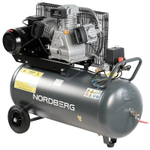 NORDBERG (NCP100/580) Компрессор поршневой с ременной передачей 380В, ресивер 100л, 580л/мин