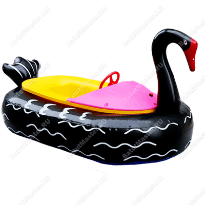 Электрическая бамперная лодка «Чёрный лебедь» на пульте