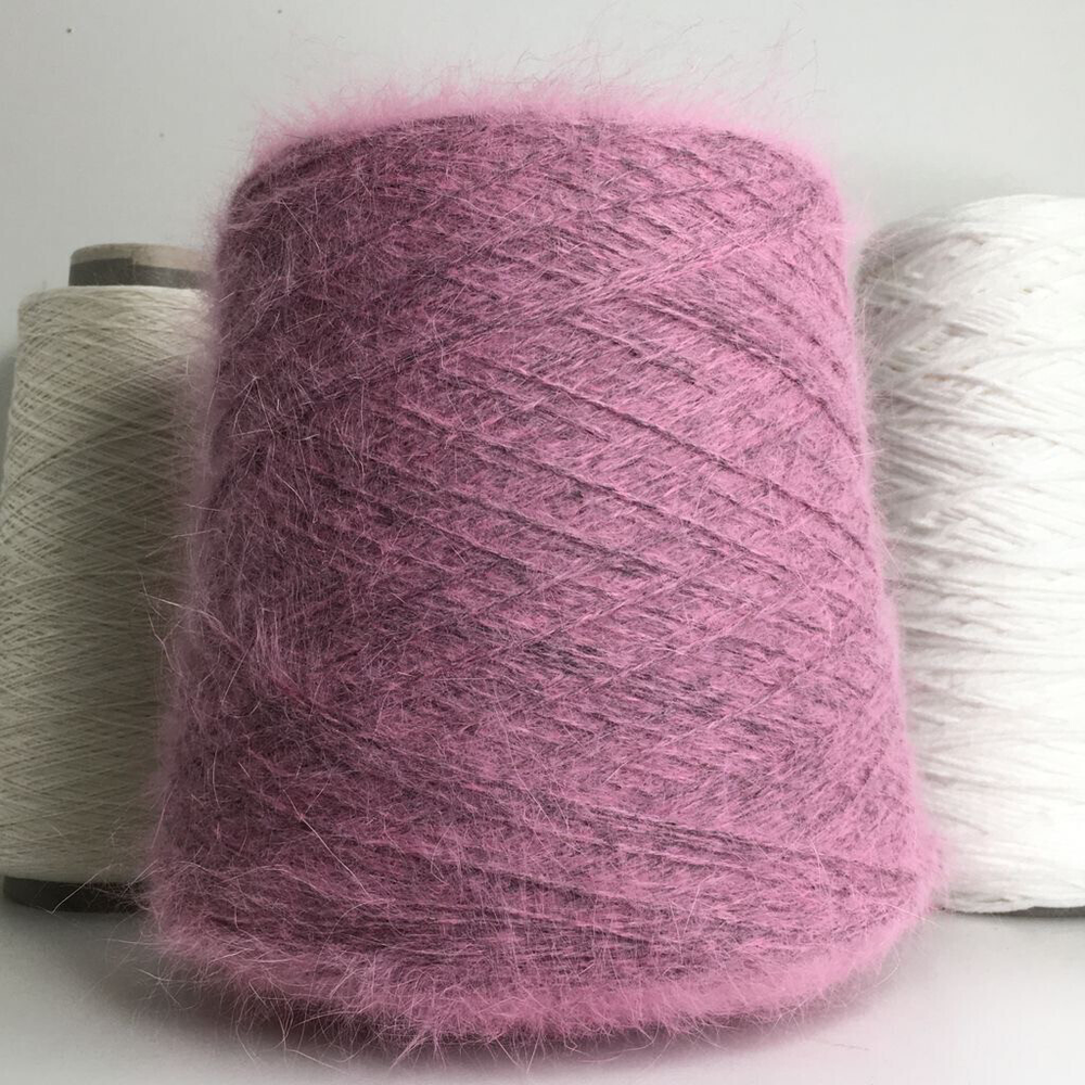 ANGORA 80 - Biagioli Modesto; 80% ангора, 20% п/а; 566м/100гр; цвет: графит коралл, col. 310678; S904; Есть мал. бобинки: 169гр.