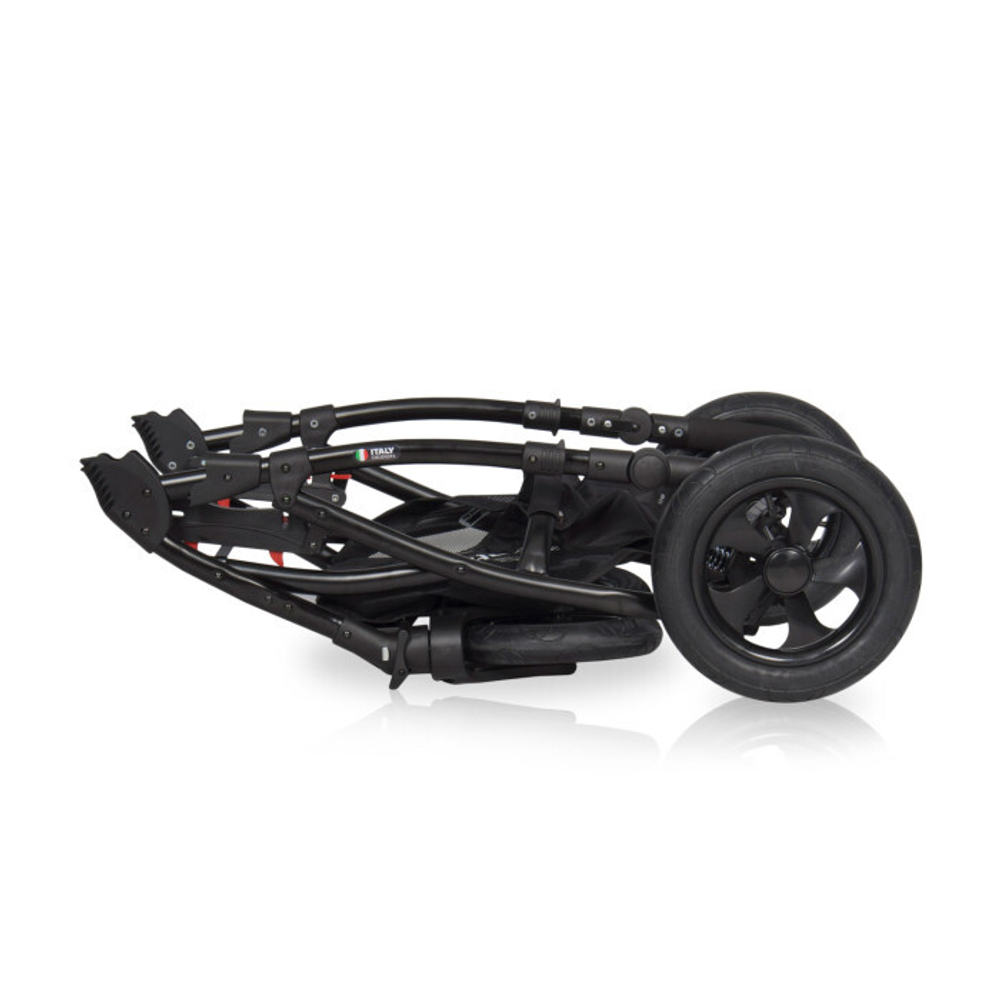 Коляска  ALFA (3 в 1) (RIKO BASIC) 10 коричневый-капучино