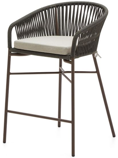 Стул Yanet из зеленой веревки, высота 65 см Испания La Forma