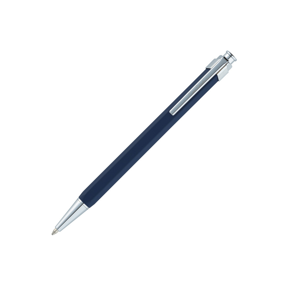 Подарочная синяя латуневая шариковая ручка с нажимным механизмом Pierre Cardin PRIZMA PC1921BP в подарочной коробке
