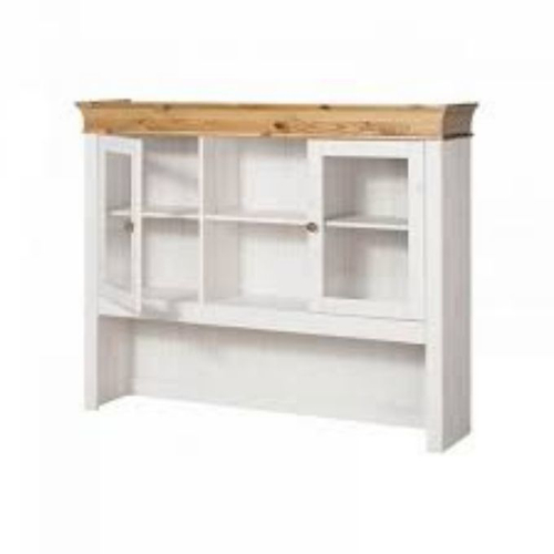 Надстройка буфета Бостон (белый воск/антик), 139x112,5x31 см