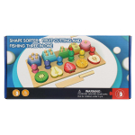 Развивающая игрушка 3 в 1 деревянная (2 вида сортер, рыбалка), коробка C-41638