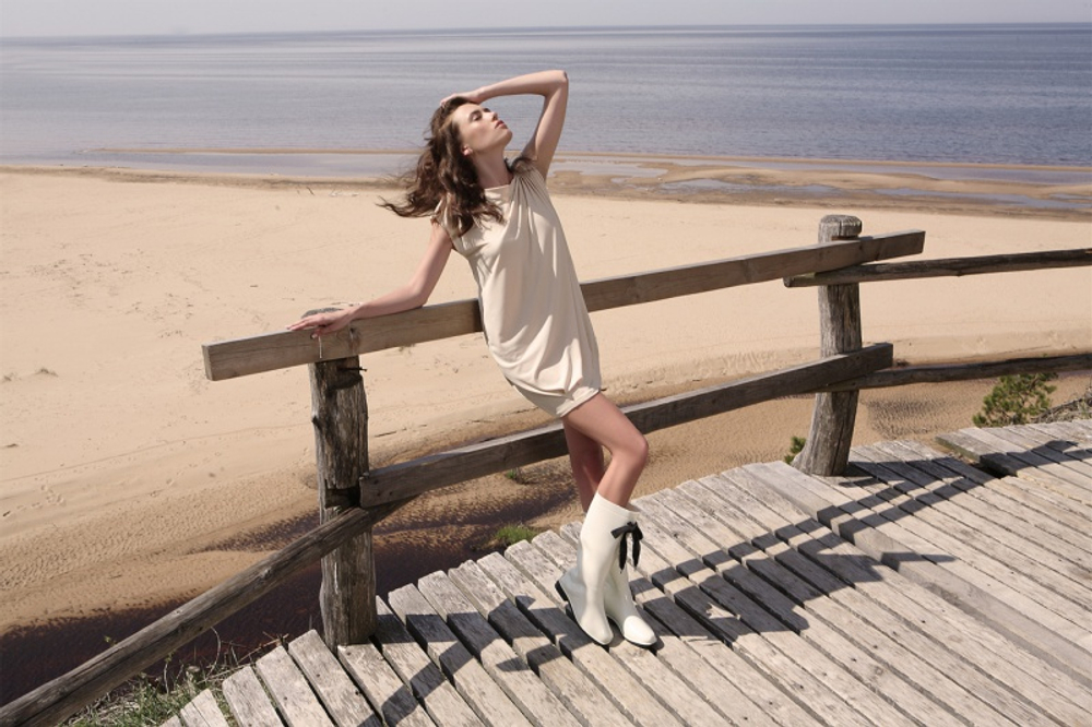 Сапоги BoomBoots White&Black (с утеплителем)