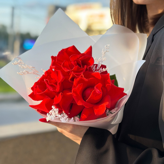 Букет цветов День Знаний №15 Красный