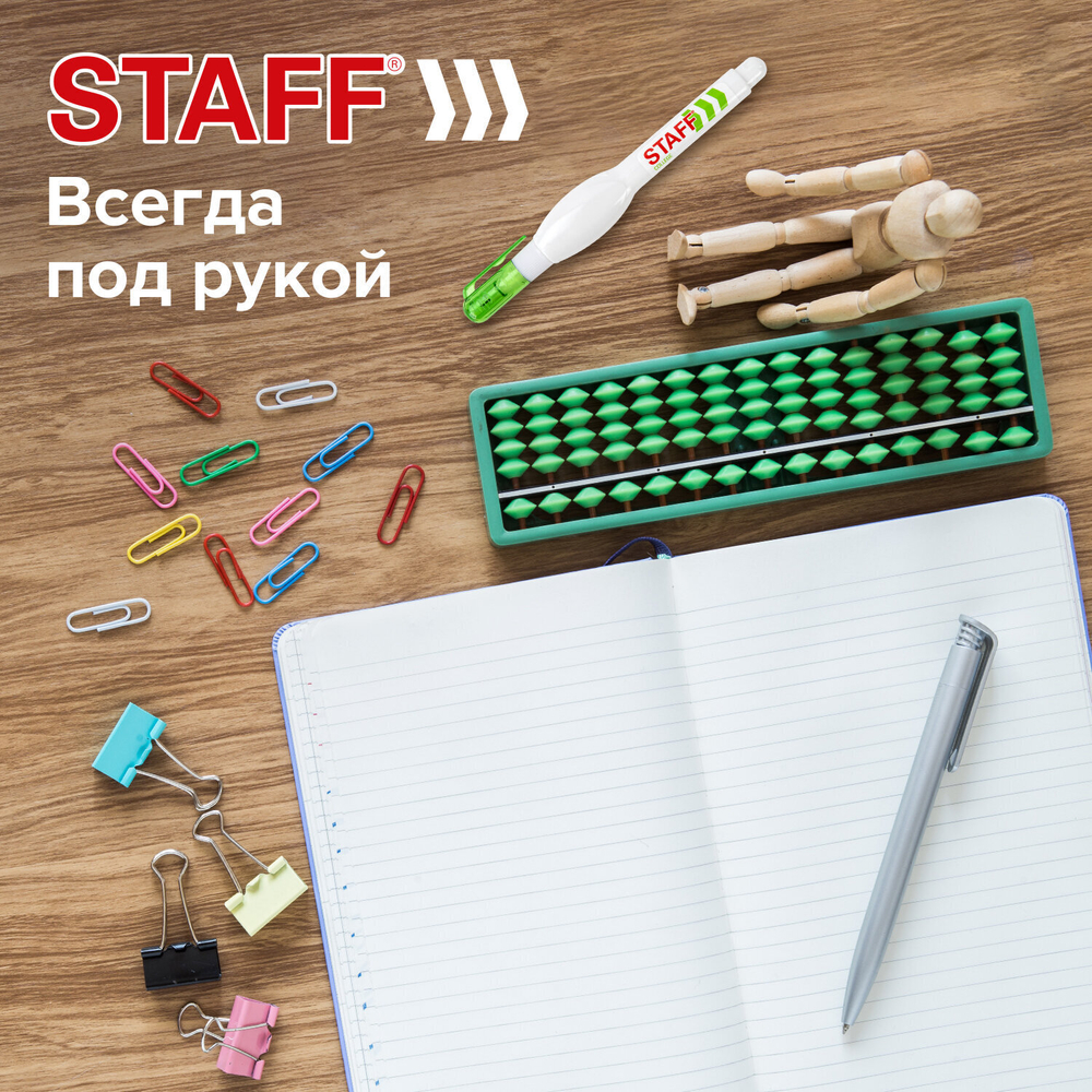 Ручка-корректор STAFF "College" 7 мл металлический наконечник (24 штуки в упаковке)