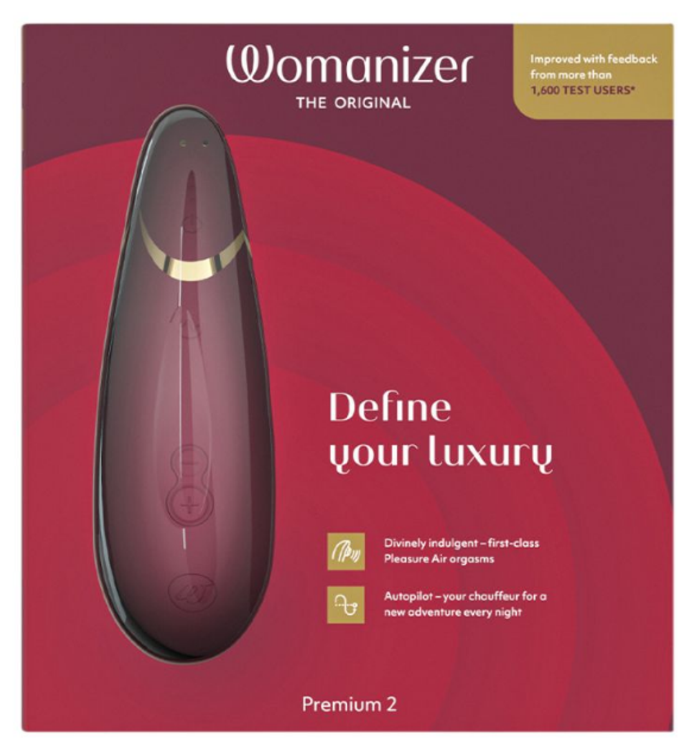 Бесконтактный клиторальный стимулятор Womanizer Premium 2 бордовый