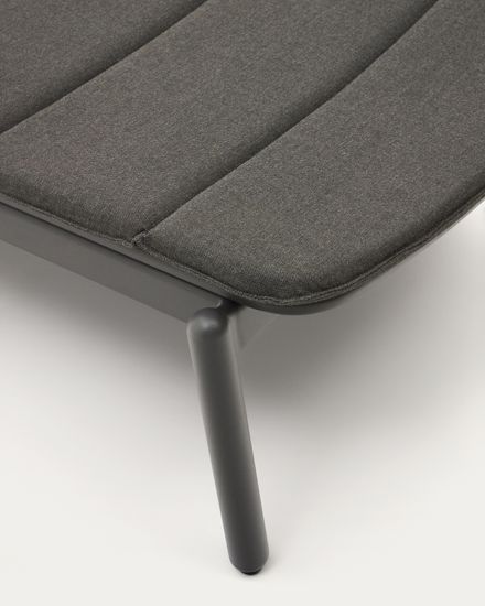 Алюминиевый шезлонг Marcona окрашенный в черный цвет Испания La Forma