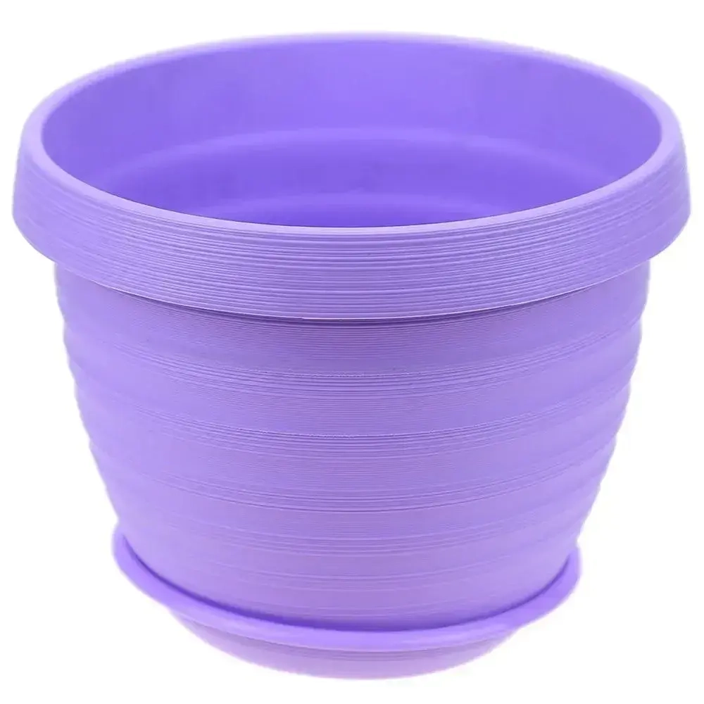 Горшок Толедо, D24, 4,5 л, лаванда с поддоном цветочный горшок