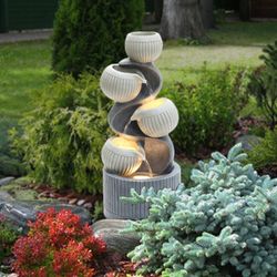 Waterfall Фонтан с подсветкой Пузыри