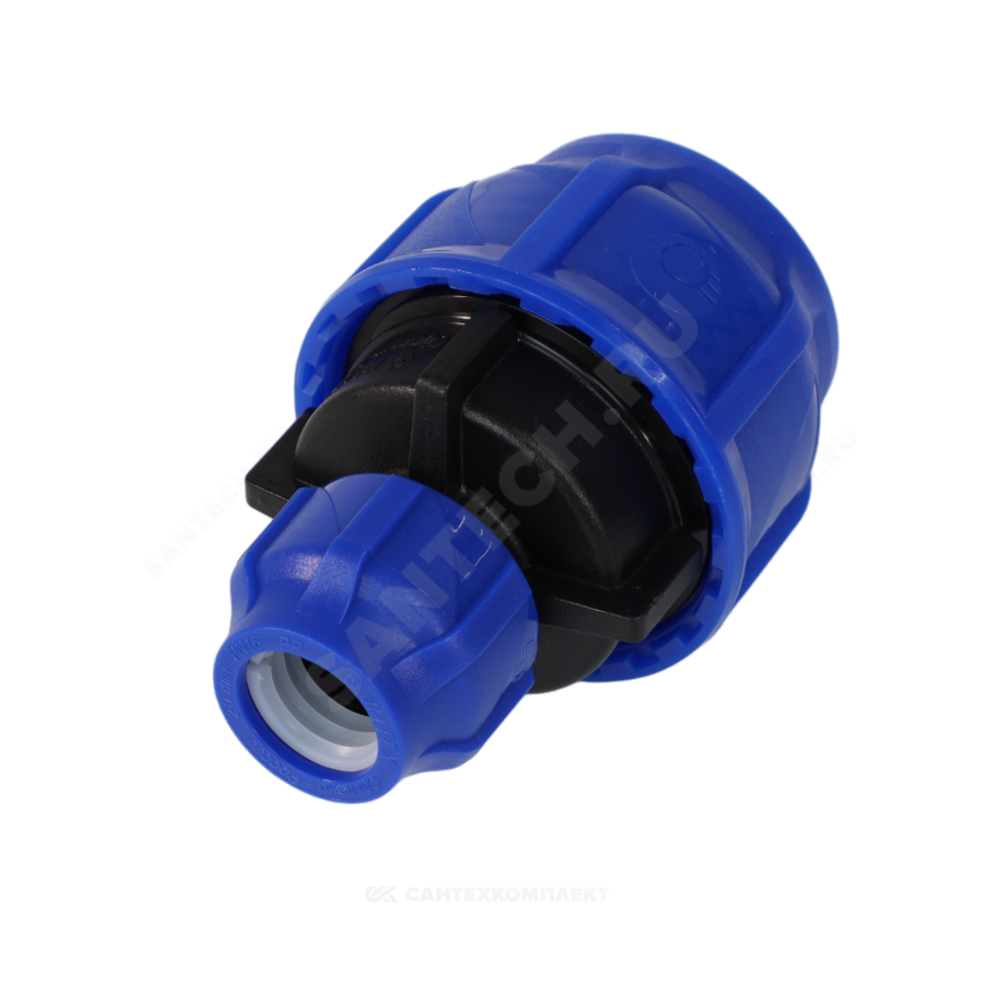 Муфта компрессионная ПЭ переходная Дн 63х40 Ру16 VALFEX 121001216340