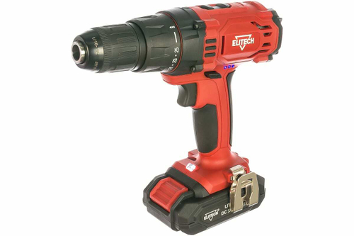 Дрель-шуруповерт Аккумуляторная Elitech ДА 18СЛ2 (Е2201.006.01)