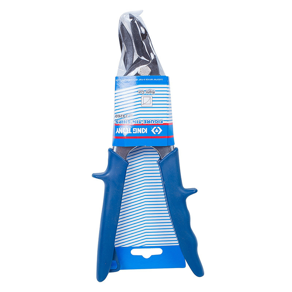 KING TONY (74260) Ножницы по металлу 260 мм, правые, загнутые