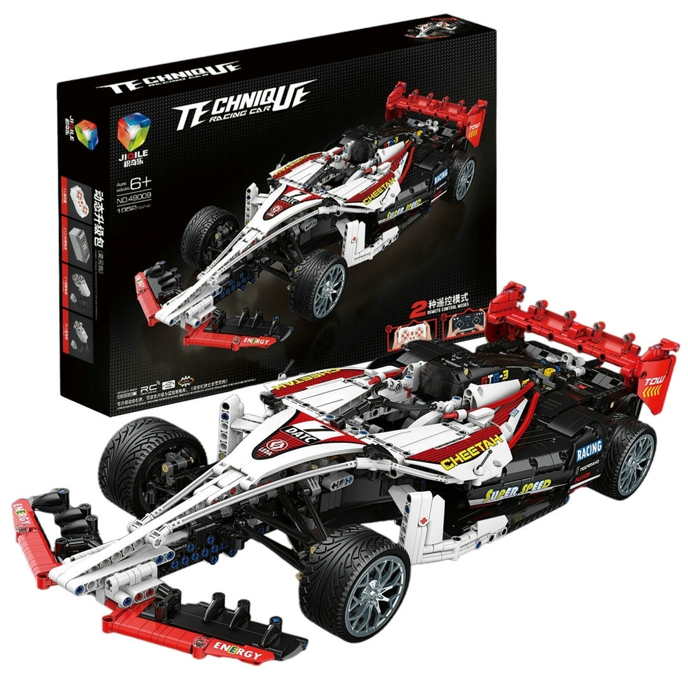 Конструктор автомобиль - спорткар Техник "TECHNIQUE, Racing Car NO.49009/ JIQILE", M:1:14/ 1952 деталей