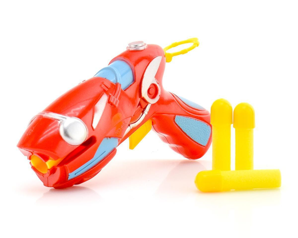 Бластер с мягкими пулями, м/пуль 3шт., пакет M7897