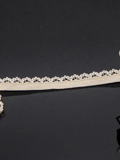 126 51 Резинка ажурная 11 мм Греция, телесный 126