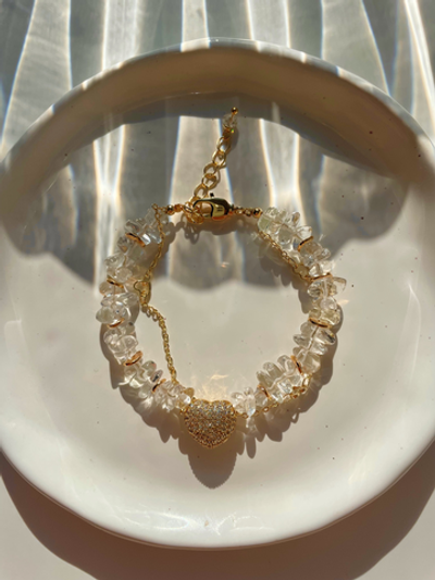 Браслет Хрустальная любовь из горного хрусталя