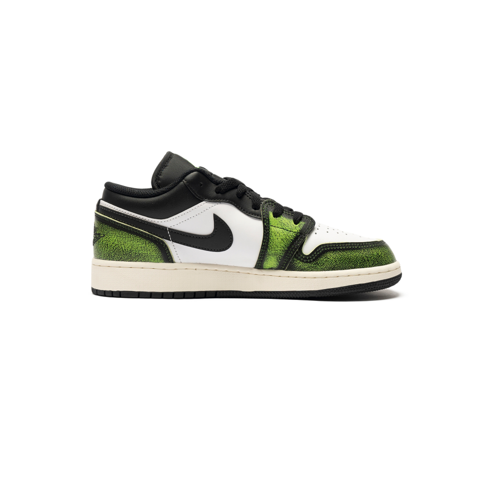 Кроссовки Jordan 1 Low SE GS "Wear Away  Electric Green"
