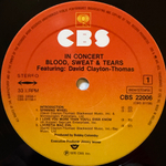 Blood, Sweat & Tears Featuring David Clayton-Thomas – In Concert 2LP (Голландия 1976г.) Т