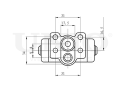 Цилиндр тормозной колесный UNIO BRC-20539