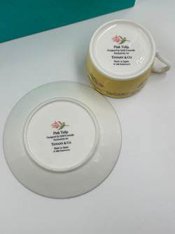 Набор из 2х чайных пар Tiffany & Co, Pink Tulip