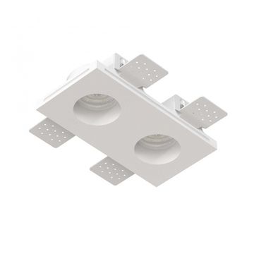 Встраиваемый гипсовый светильник для установки в потолках из гипсокартона LED MR16 GU10 / модуль LED MR16 SN 034 белый Quasar 55 Duo Flat Stellanova