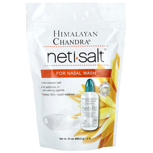 Himalayan Chandra, Neti Salt, соль для промывания носа, 680,3 г (1,5 фунта)