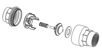 Клапан обратный Rubinetterie Bresciane Euroblock 100000 1"1/4 ВР/ВР полнопроходной