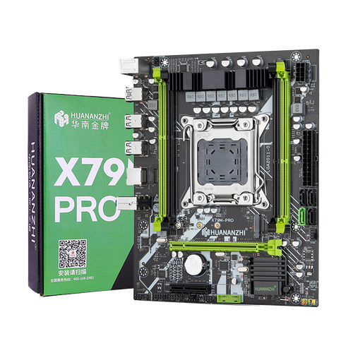 Материнская плата HUANANZHI X79M PRO, Socket2011, mATX, Retail, 4xDDR3, PCIe3.0, 1xM.2, GLAN, 2xPS/2, 6xUSB2, 4xUSB3 (HNZ-X79-PRO)